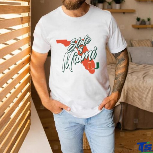 Official Miami Hurricanes State Of Miami T Shirt