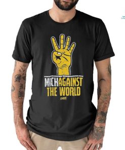 Official Michigan T Shirt Michagainst The World Michigan Against the World T Shirt