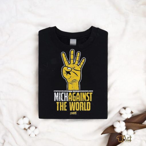 Official Michigan T Shirt Michagainst The World Michigan Against the World T Shirt