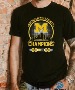 Official Michigan Wolverines 2023 Big Ten East Division Champions Skyline Shirt