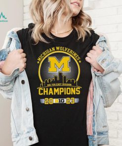 Official Michigan Wolverines 2023 Big Ten East Division Champions Skyline Shirt