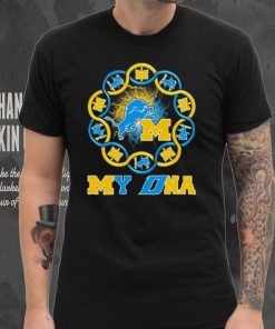 Official Michigan Wolverines And Detroit Lions My DNA Shirt