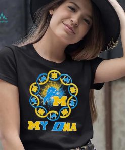 Official Michigan Wolverines And Detroit Lions My DNA Shirt