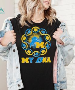 Official Michigan Wolverines And Detroit Lions My DNA Shirt