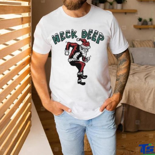 Official Moshing santa neck deep merch shirt