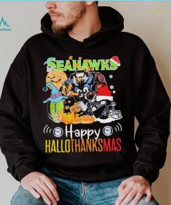 Official NFL Seattle Seahawks Happy Hallothanksmas Shirt