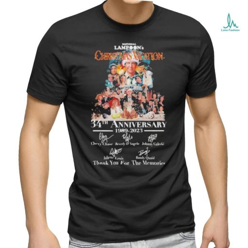 Official National Lampoon’s Christmas Vacation 34th Anniversary 1989 2023 Thank You For The Memories T Shirt