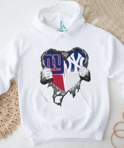 Official New York Giants And New York Yankees Inside Me T shirt