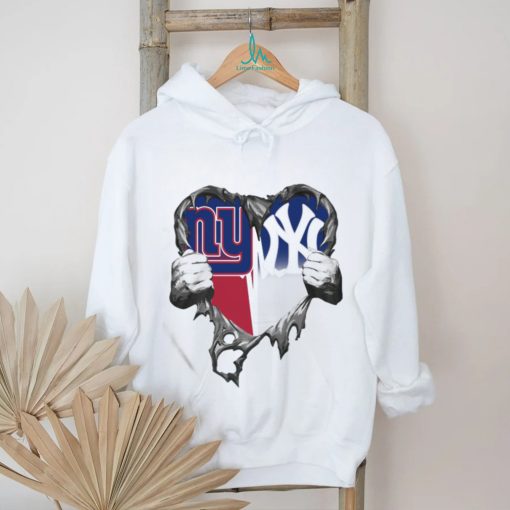 Official New York Giants And New York Yankees Inside Me T shirt