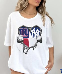 Official New York Giants And New York Yankees Inside Me T shirt
