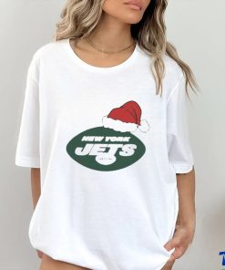Official New York Jets Santa Logo Christmas Holiday Shirt