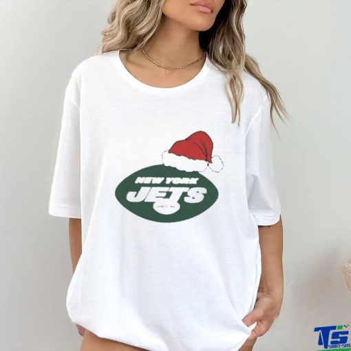 Official New York Jets Santa Logo Christmas Holiday Shirt