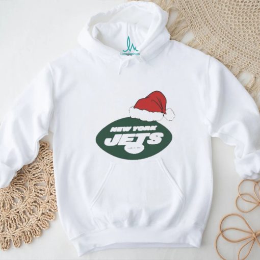 Official New York Jets Santa Logo Christmas Holiday Shirt