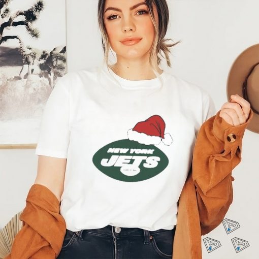 Official New York Jets Santa Logo Christmas Holiday Shirt