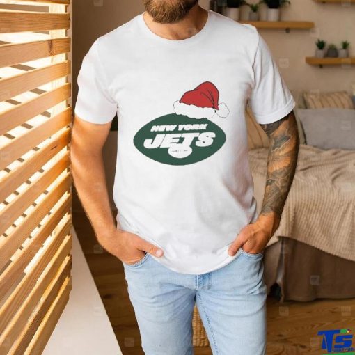 Official New York Jets Santa Logo Christmas Holiday Shirt