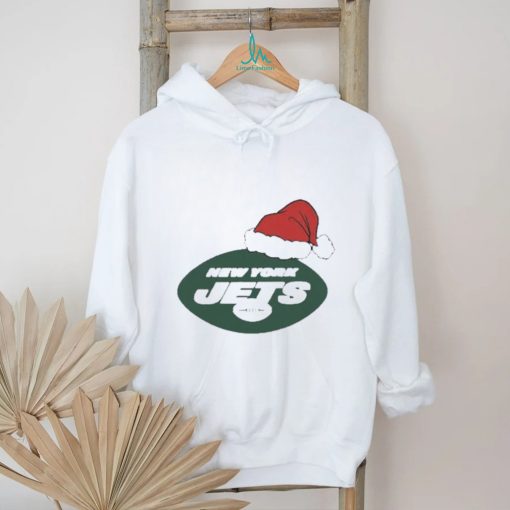 Official New York Jets Santa Logo Christmas Holiday Shirt