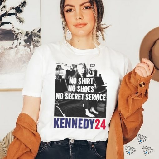 Official No shirt no shoes no secret service kennedy24 T shirt