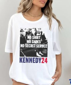 Official No shirt no shoes no secret service kennedy24 T shirt