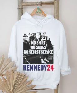 Official No shirt no shoes no secret service kennedy24 T shirt