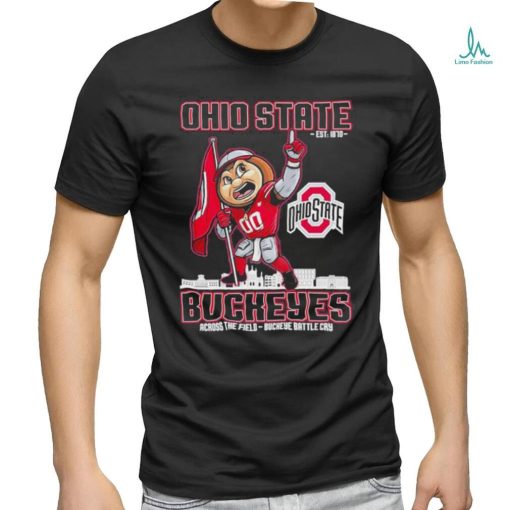 Official Ohio State Est 1870 Buckeyes Across The Field Buckeye Battle Cry Shirt