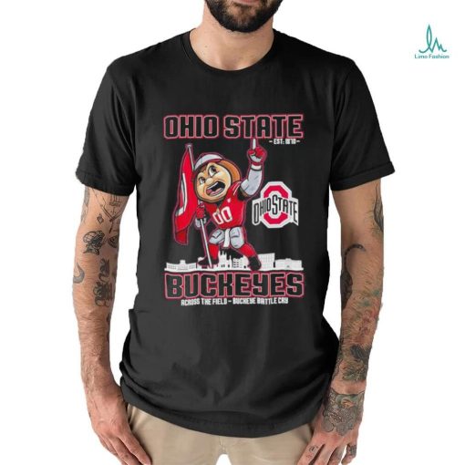 Official Ohio State Est 1870 Buckeyes Across The Field Buckeye Battle Cry Shirt