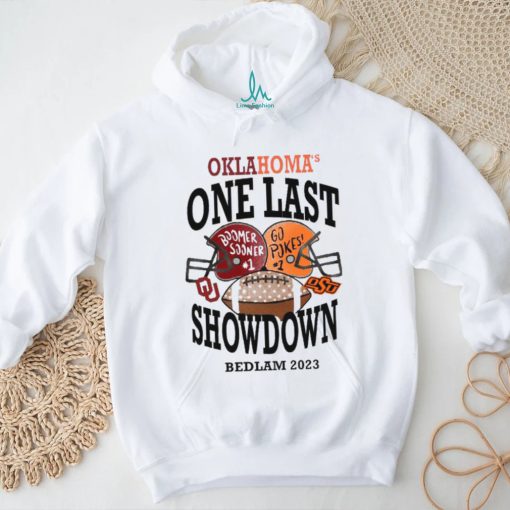 Official Oklahoma State Vs Oklahoma Sooners Bedlam One Last Showdown 2023 T Shirt