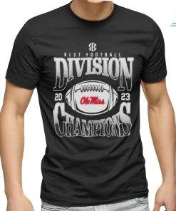 Official Ole miss rebels 2023 sec west Football Division champions goal line stand T shirt