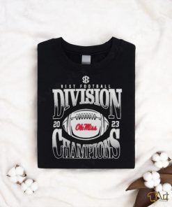 Official Ole miss rebels 2023 sec west Football Division champions goal line stand T shirt