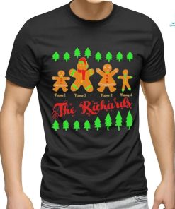 Official Personalised The Gingerbread Family Christmas Tee Shirt