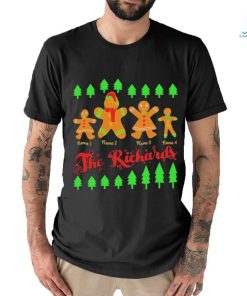 Official Personalised The Gingerbread Family Christmas Tee Shirt