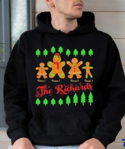 Official Personalised The Gingerbread Family Christmas Tee Shirt