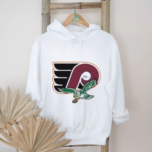 Official Philly Sports Sweatshirt Eagles Phillies Sixers Flyers 76ers Go Birds Ring The Bell Hurts Harper NFL Shirt