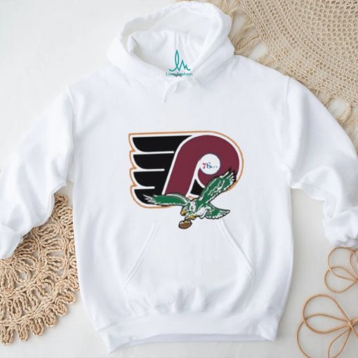 Official Philly Sports Sweatshirt Eagles Phillies Sixers Flyers 76ers Go Birds Ring The Bell Hurts Harper NFL Shirt