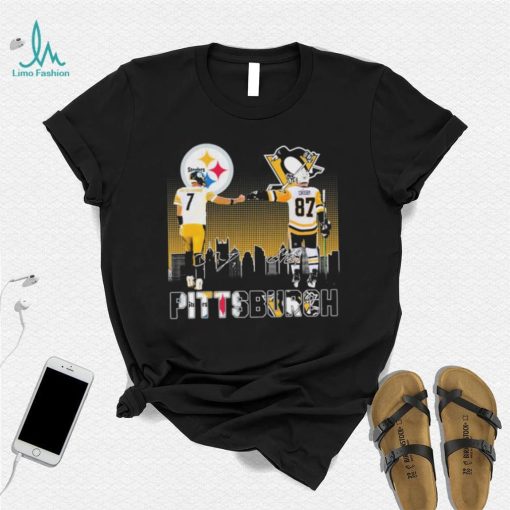 Official Pittsburgh Sports Ben Roethlisberger And Sidney Crosby Signatures Shirt