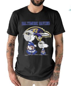 Official Ravens Snoopy Play Soccer T Shirt