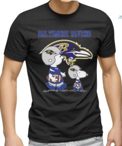 Official Ravens Snoopy Play Soccer T Shirt