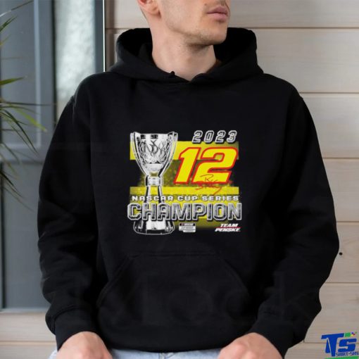 Official Ryan Blaney Team Penske 2023 NASCAR Cup Series Champion Trophy T Shirt