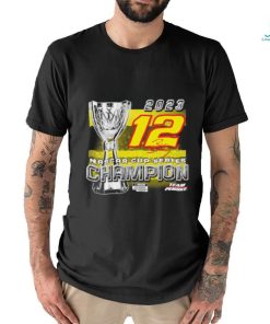 Official Ryan Blaney Team Penske 2023 NASCAR Cup Series Champion Trophy T Shirt