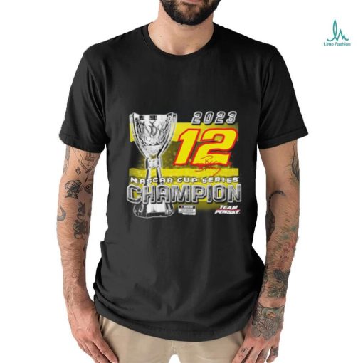 Official Ryan Blaney Team Penske 2023 NASCAR Cup Series Champion Trophy T Shirt