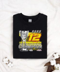 Official Ryan Blaney Team Penske 2023 NASCAR Cup Series Champion Trophy T Shirt