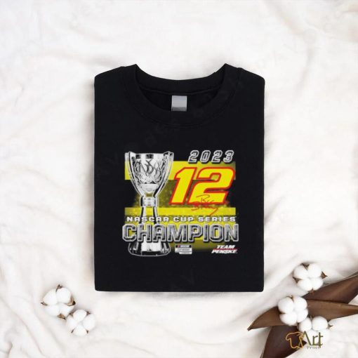 Official Ryan Blaney Team Penske 2023 NASCAR Cup Series Champion Trophy T Shirt
