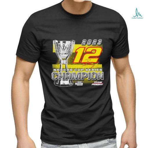 Official Ryan Blaney Team Penske 2023 NASCAR Cup Series Champion Trophy T Shirt