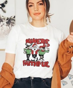 Official San Francisco 49ers Niners Faithful Santa Reindeer Elf Christmas Shirt