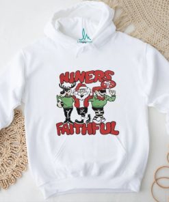 Official San Francisco 49ers Niners Faithful Santa Reindeer Elf Christmas Shirt