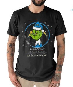Official Santa Grinch I Hate People But I Love My Los Angeles Chargers Christmas 2023 t shirt