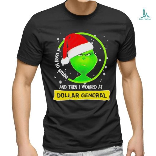 Official Santa Grinch I Used To Smile And Then I Worked At Dollar General T Shirt