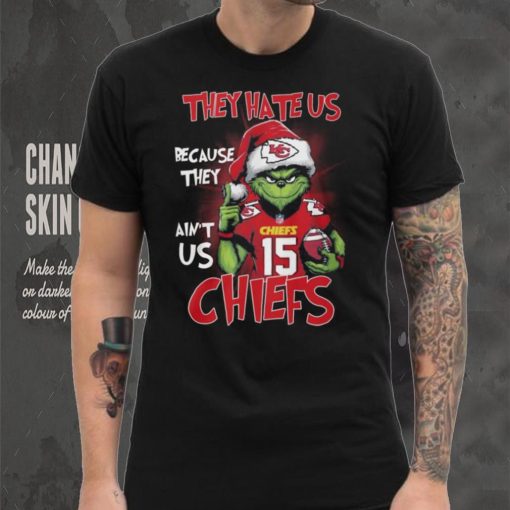 Official Santa Grinch They Hate Us Because They Ain’t Us Kansas City Chiefs Shirt