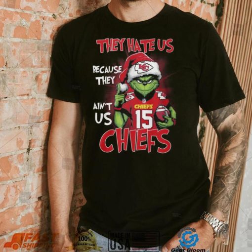 Official Santa Grinch They Hate Us Because They Ain’t Us Kansas City Chiefs Shirt