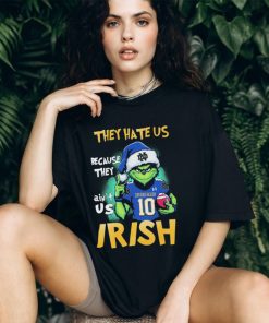 Official Santa Grinch They Hate Us Because They Ain’t Us Notre Dame Fighting Irish Christmas Shirt