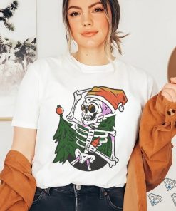 Official Santa Skeleton Chibi Merry Christmas Tree 2023 Shirt